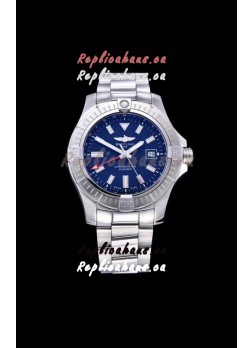 Breitling Avenger 43 Automatic Blue Dial Steel Strap 1:1 Mirror Swiss Replica Watch 