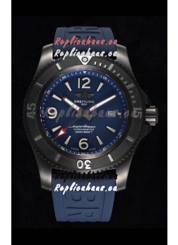 Breitling Superocean Automatic 46 Black Steel - Blue Dial in DLC Coated Casing 