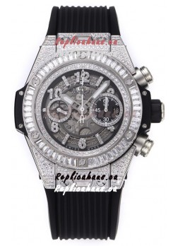 Hublot Big Bang Unico Stainless Steel Diamonds Casing 1:1 Mirror Edition Swiss Replica Watch