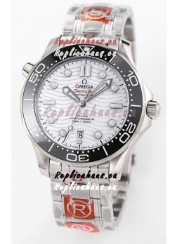 Omega Seamaster 300M Master Chronometer White Swiss 904L Steel 1:1 Mirror Replica Watch