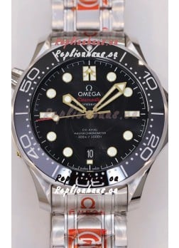 Omega Seamaster James Bond Black Swiss 904L Steel 1:1 Mirror Replica Watch