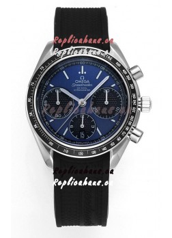Omega Speedmaster Racing 904L Steel Chronograph 1:1 Mirror Replica in Blue Dial