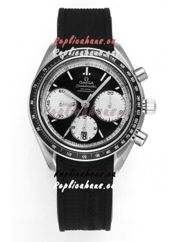 Omega Speedmaster Racing 904L Steel Chronograph 1:1 Mirror Replica in Black Dial