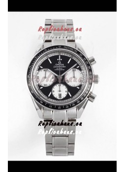 Omega Speedmaster Racing 904L Steel Chronograph 1:1 Mirror Replica in Black Dial