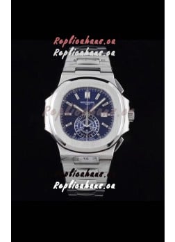 Patek Philippe Nautilus 5980/1A 904L Steel Case in Blue Dial - 1:1 Mirror Replica