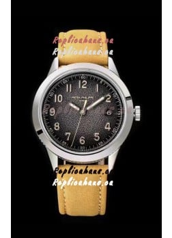 Patek Philippe Calatrava 5226G-001 904L Steel 1:1 Mirror Replica Watch Leather Strap