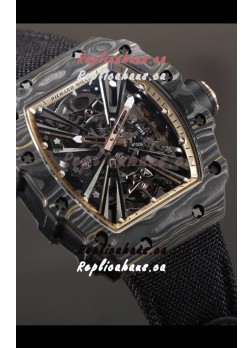 Richard Mille RM12-01 Carbon Fiber Case Genuine Tourbillon Movement 1:1 Mirror Replica Watch