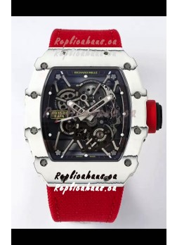 Richard Mille RM35-01 Rafael Nadal Carbon Fiber Casing with Genuine Tourbillon Super Clone Watch 