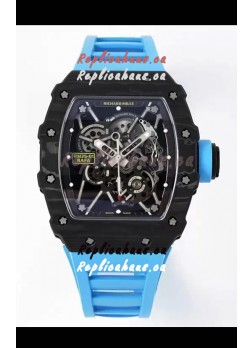 Richard Mille RM35-01 Rafael Nadal Carbon Fiber Casing with Genuine Tourbillon Super Clone Watch 