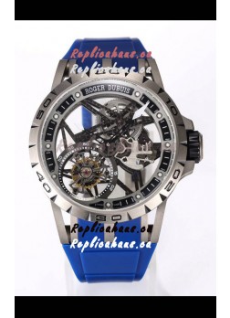Roger Dubuis Excalibur Spider Flying Tourbillon Skeleton Titanium Casing 45MM  1:1 Mirror Swiss Watch