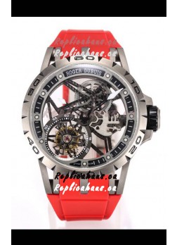 Roger Dubuis Excalibur Spider Flying Tourbillon Skeleton Titanium Casing 45MM  1:1 Mirror Swiss Watch