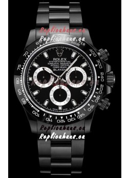 Rolex Daytona Blaken 1:1 Swiss Mirror Replica Black Dial Cal.4130 Movement (WITH BOX) 