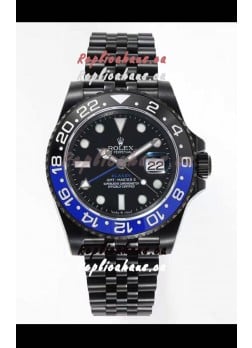 Rolex GMT Masters II REF.126710BLRO Batman BLAKEN Swiss Replica - 904L Steel in DLC Coating