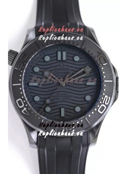 Omega Seamaster 300M "Black Black" Ceramic Case Swiss 1:1 Mirror Replica Watch 