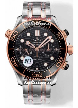 Omega Seamaster Co-Axial Master Chronograph Two Tone Steel Strap 44MM 1:1 Mirror Replica