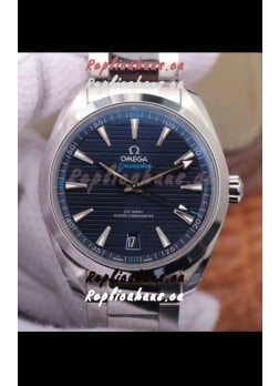 Omega Seamaster Aquaterra 150M 41MM Swiss Replica Watch in Blue Dial 1:1 Mirror Replica