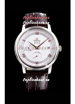 Omega De Ville Prestige Power Reserve 904L Steel 1:1 Mirror Swiss Watch White dial