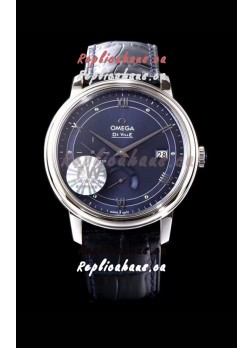Omega De Ville Prestige Power Reserve 904L Steel 1:1 Mirror Swiss Watch Blue dial