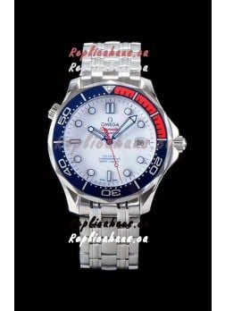 Omega Seamaster Diver 300M 007 Commander's Edition Swiss 1:1 Mirror Watch 904L Steel 