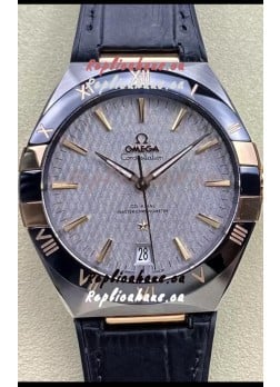 Omega Co-Axial Constellation 41MM 904L Steel - Grey Dial 1:1 Mirror Replica Watch