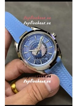 Omega Seamaster Aquaterra 150M Worldtimer Summer Blue 1:1 Mirror Replica Watch