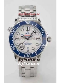 Omega Seamaster 300M Co-Axial Master Chronometer White/Blue Swiss 1:1 Mirror Replica Watch