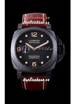 Panerai Luminor Marina PAM661 Carbotech 1:1 Mirror Replica Watch 2020 Improved Version
