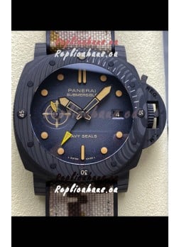 Panerai Submersible PAM1513 Carbotech GMT Navy Seals Edition Replica Watch 44MM