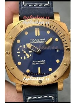 Panerai Submersible PAM01074 Blue Abisso Edition 1:1 Mirror Replica Watch in Blue Dial 42MM