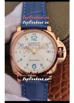 Panerai Luminor DUE PAM756 Edition 1:1 Mirror Swiss Replica Watch in Rose Gold Casing 42MM