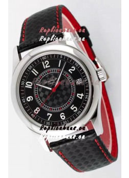 Patek Philippe Calatrava 6007 Black Dial Red Hands 904L Steel Casing 1:1 Mirror Replica Watch