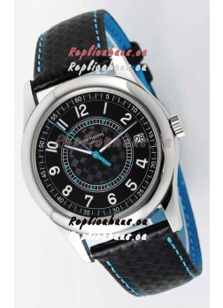 Patek Philippe Calatrava 6007 Black Dial Blue Hands 904L Steel Casing 1:1 Mirror Replica Watch