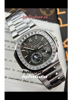 Patek Philippe Nautilus 5712G 1:1 Quality Swiss Replica Watch in Grey Dial