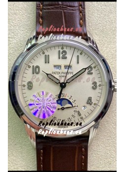 Patek Philippe Grand Complications 5320G-001 1:1 Mirror Swiss Replica Watch Milky White Dial 