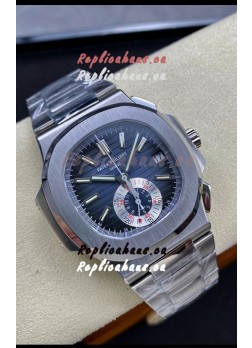 Patek Philippe Nautilus 5980/1A 904L Steel Case in Black Dial - 1:1 Mirror Replica