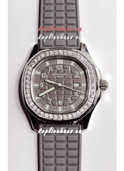 Patek Philippe Super Clone Aquanaut LUCE 5069-001 Quartz in Grey Dial 35MM