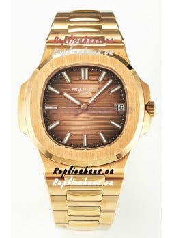 Patek Philippe Super Clone Nautilus 5711/1R-001 in Rose Gold Brown Dial