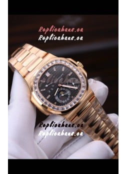 Patek Philippe Nautilus 5712R 1:1 Quality Swiss Replica Watch in Black Dial