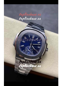 Patek Philippe Nautilus 5980/1A 40th Anniversary Chronograph Steel Case in Purple Dial - 1:1 Mirror Replica