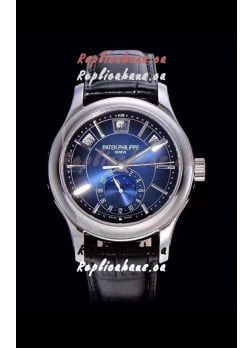 Patek Philippe 5205-001 Complications MoonPhase 1:1 Mirror Swiss Replica Watch Blue Dial