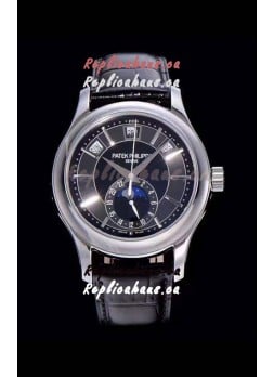 Patek Philippe 5205-001 Complications MoonPhase 1:1 Mirror Swiss Replica Watch Dark Grey Dial