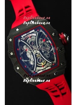 Richard Mille RM53-01 Pablo Mac Donough Red Carbon Case Swiss Replica Watch 