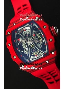 Richard Mille RM53-01 Pablo Mac Donough Red Carbon Case Swiss Replica Watch 