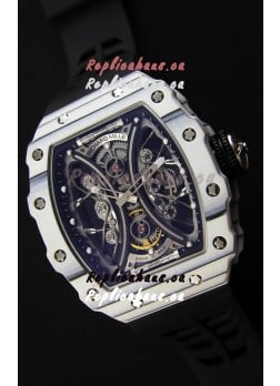 Richard Mille RM53-01 Pablo Mac Donough White Carbon Case Swiss Replica Watch 