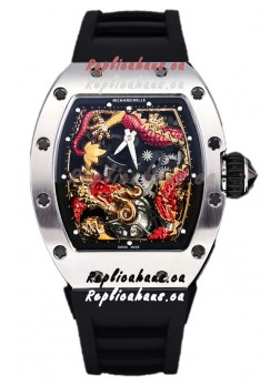 Richard Mille RM057 Dragon Dial Stainless Steel Watch in Swiss Automatic Movement