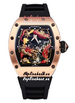 Richard Mille RM057 Dragon Dial Rose Gold Watch in Swiss Automatic Movement