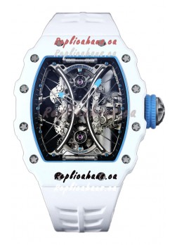 Richard Mille RM53-01 Pablo Mac Donough White TPT CASE White Rubber Strap Swiss Replica Watch
