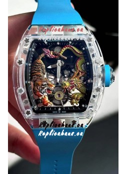 Richard Mille RM51-01 Sapphires Crouching Tiger Hidden Dragon Tourbillon Movement 1:1 Mirror Replica