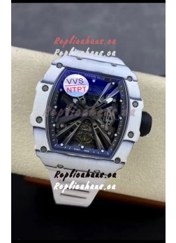 Richard Mille RM12-01 White Carbon Fiber Case Genuine Tourbillon Movement 1:1 Mirror Replica Watch