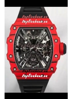 Richard Mille RM12-01 Carbon Fiber Case Genuine Tourbillon Movement 1:1 Mirror Replica Watch